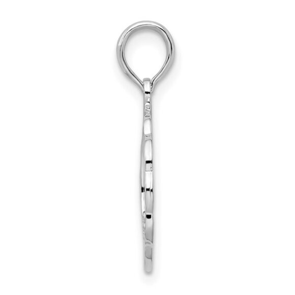 925 Sterling Silver Religious Holy Communion Necklace Charm Pendant Scalloped - Picture 4 of 10